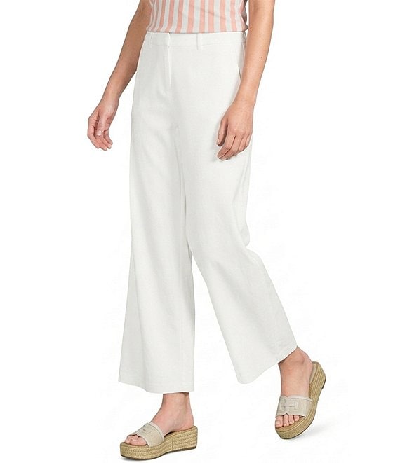 Skies Are Blue Linen Blend High Rise Wide Leg Pants