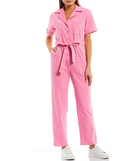 Buy Pink Georgette Lace Panel Sleeve Jumpsuit For Girls by Jelly Jones  Online at Aza Fashions.