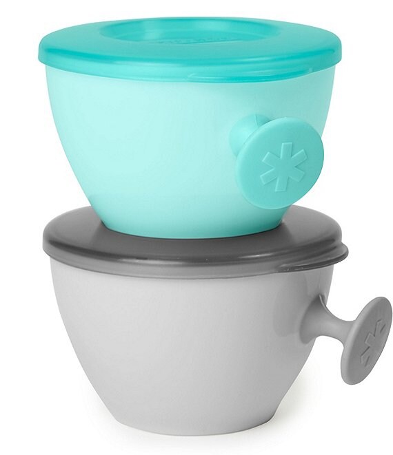 Color:Teal - Image 1 - Baby Easy-Grab Bowl 2-Piece Set