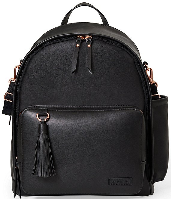 Faux Leather Backpack with Adjustable Straps