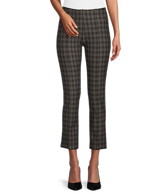 Slim Factor by Investments Ponte Knit No-Waist Ankle Pants