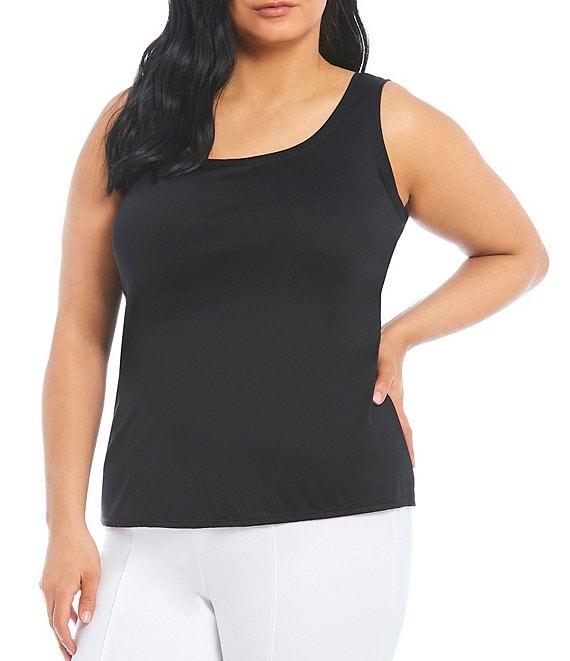 Women's Tank Tops Printed Slim Fit Sleeveless Tank Tops - Black