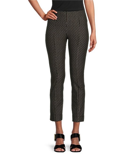 Slim Factor by Investments No-Waist Ankle Ponte Knit Pants