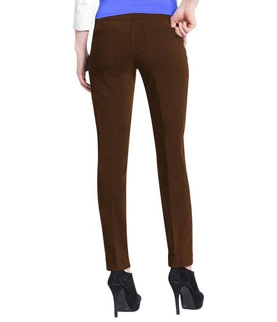 B*☆様 SALSATION slim fit pants rust Ssize Slimsation® by Multiples Flat Front Straight Leg Pull-On Ankle