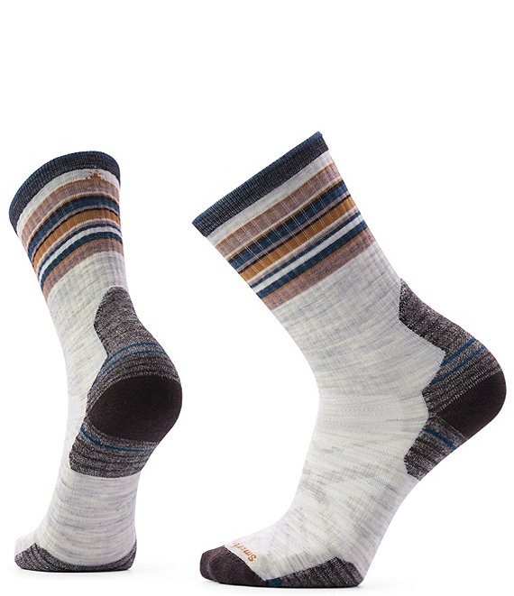 SmartWool Hike Targeted Cushion Bear Stripe Mid Crew Socks