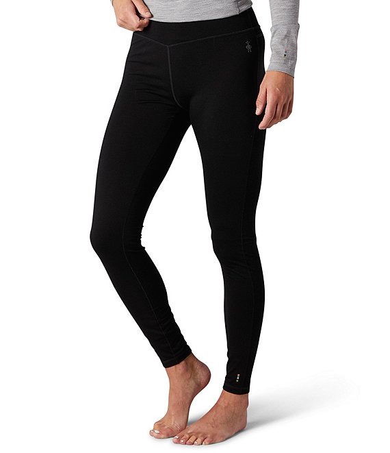 Color:Black - Image 1 - Merino Jersey Wool Blend 150 Baselayer Leggings