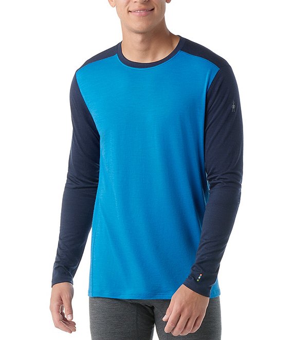 Smartwool Classic All Season Merino Base Layer Long Sleeve Men s Laguna Blue Deep Navy L
