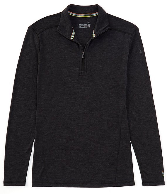 2024 Smartwool 1/4 Zip Charcoal Sweater L