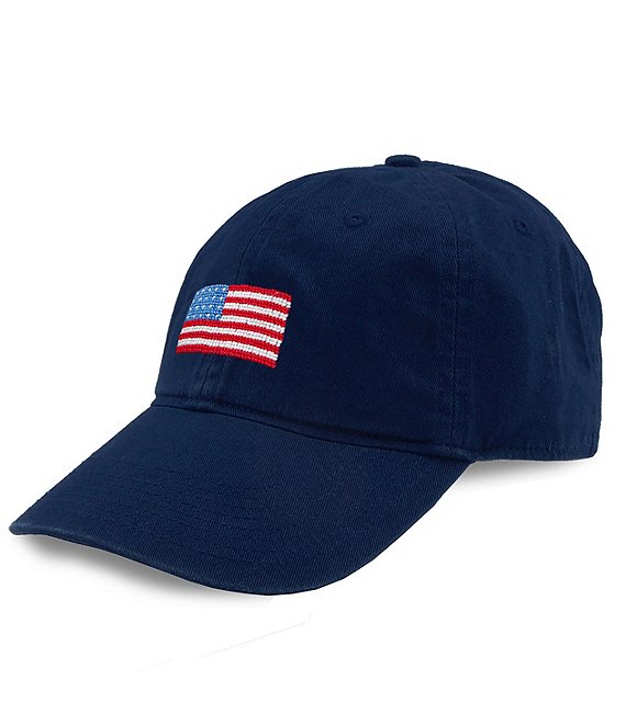 Smathers & Branson Needlepoint American Flag Baseball Cap | Dillard's