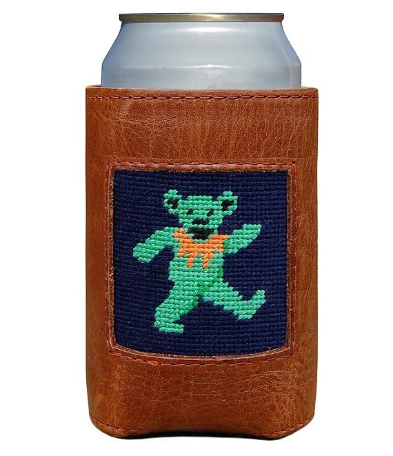 Smathers & Branson Needlepoint Dancing Bears Can Cooler