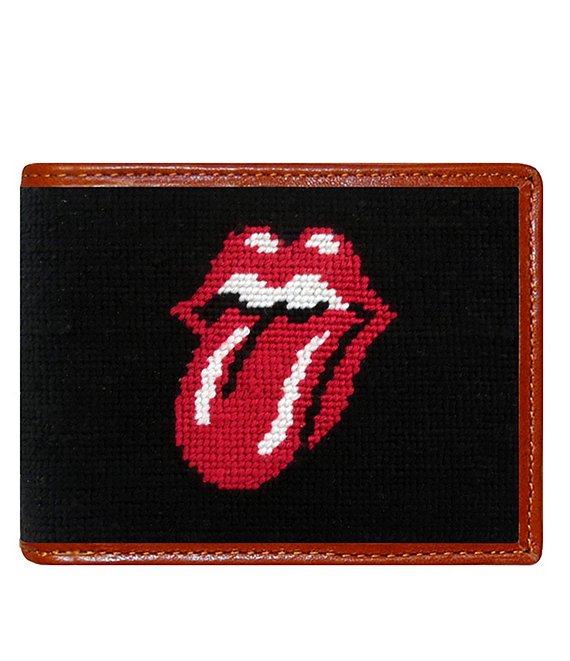 Smathers & Branson Needlepoint Rolling Stones Wallet