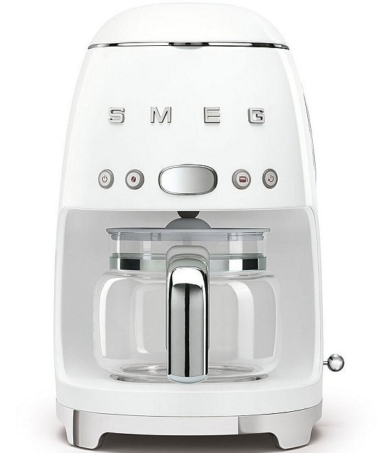 Color:White - Image 1 - 50's Retro Drip Filter 10-Cup Coffee Maker