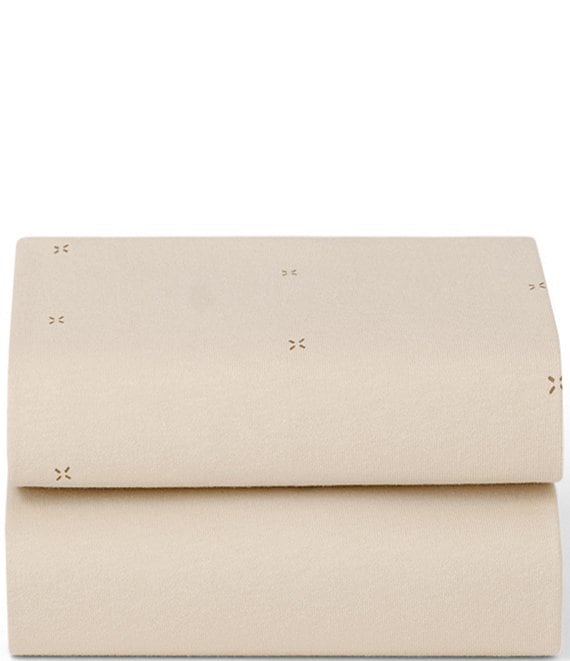 Snuz Bassinet Cashmere Cross Twin Pack Fitted Sheets