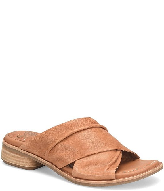Sofft Fallon Leather Slide Sandals | Dillard's