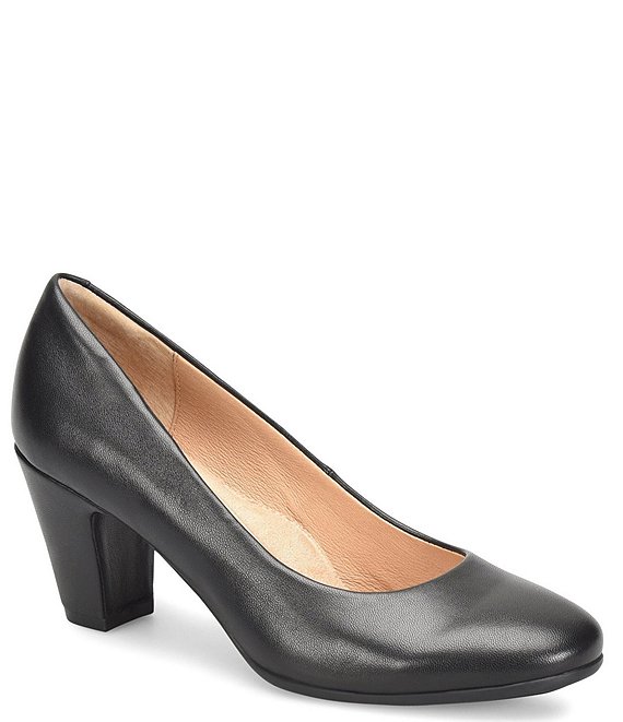 Sofft Lana Rounded Leather Pumps Dillard's