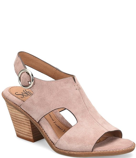 slingback block heel sandal