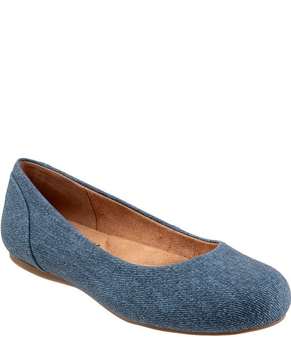 SoftWalk Sonoma Denim Ballet Flats Dillard s