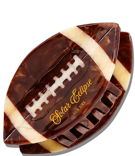 Solar Eclipse Hand-Painted Vintage Football Claw Hair Clip