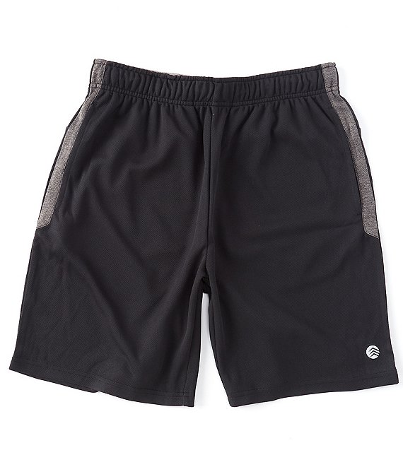 Color:Black - Image 1 - Active Big & Tall 8#double; Inseam Knit Shorts