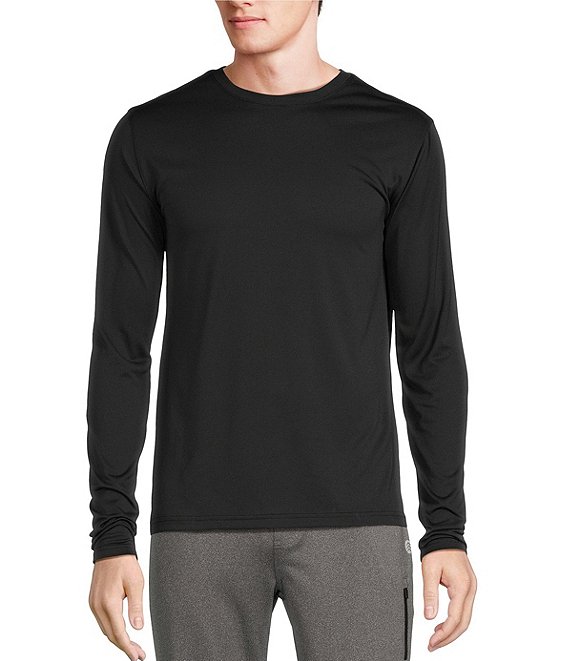 Color:Black - Image 1 - Active Long Sleeve Tech T-Shirt