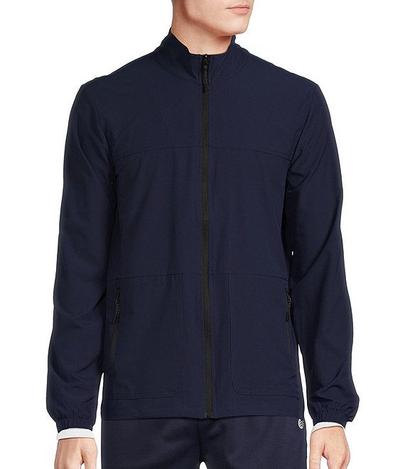 Color:Navy - Image 1 - Active Woven Track Jacket