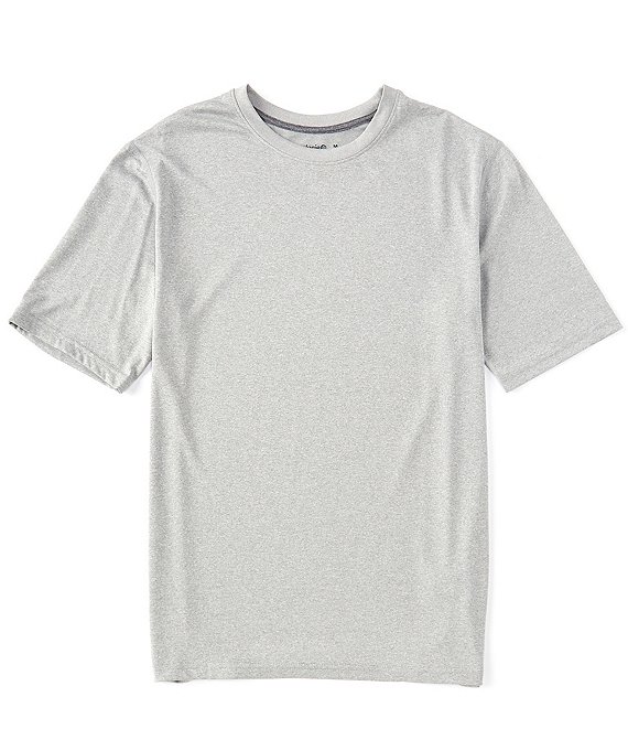 Color:Light Grey Heather - Image 1 - Active Big & Tall Essentials Short Sleeve Tech Solid Training Tee