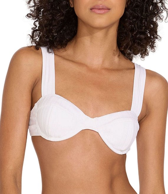 Solid Underwire Bralette Bikini Top