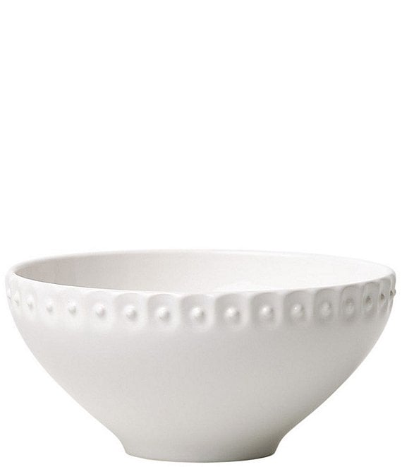 Southern Living Alexa Stoneware Serving Bowl, White - Image 1