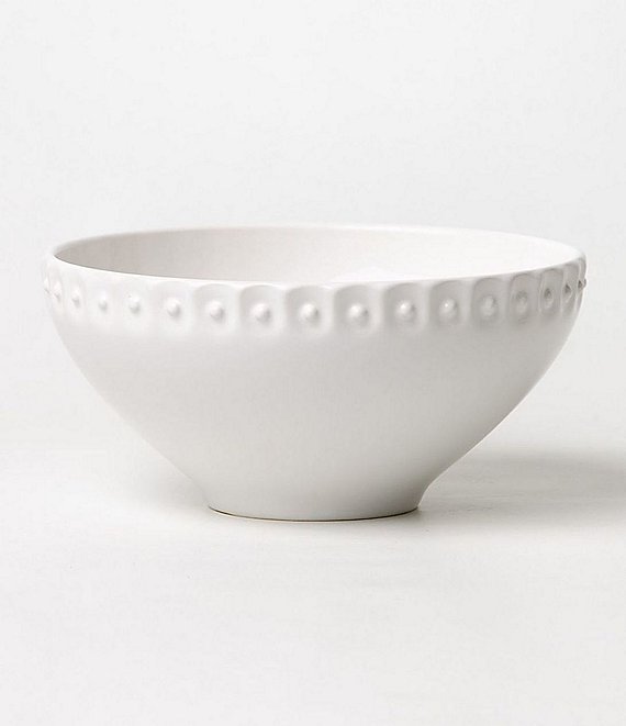 Color:White - Image 1 - Alexa Stoneware Serving Bowl