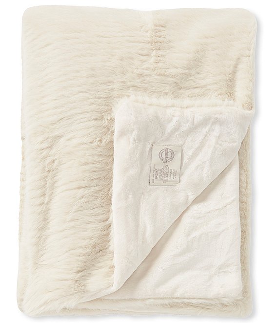 Southern Living Blakely Faux Fur Throw Blanket
