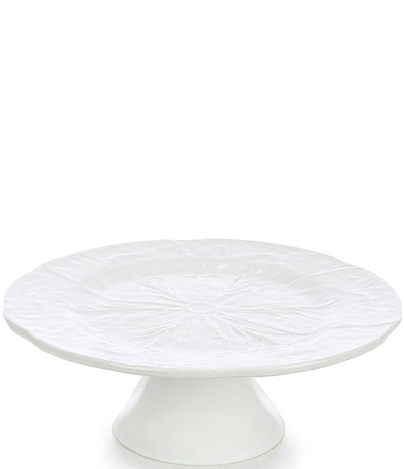 GG Collection Cake Pedestal w/Dome and Plate-Cream - GG Collection|The Lamp  Stand