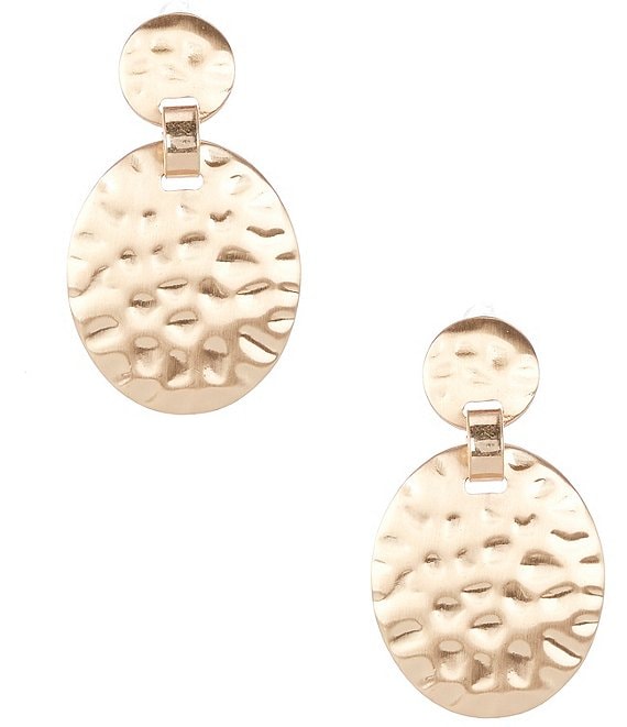 Southern Living Double Disc Orbital Earrings, Gold - Image 1