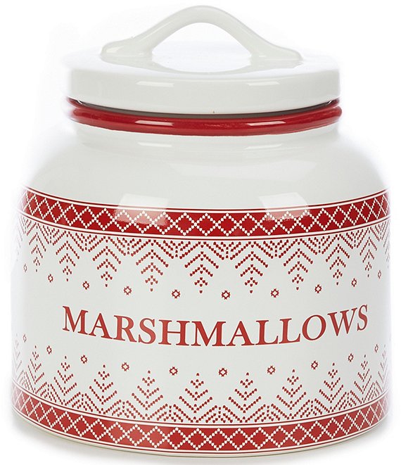 Southern Living Holiday Fair Isle Collection Marshmallow Jar