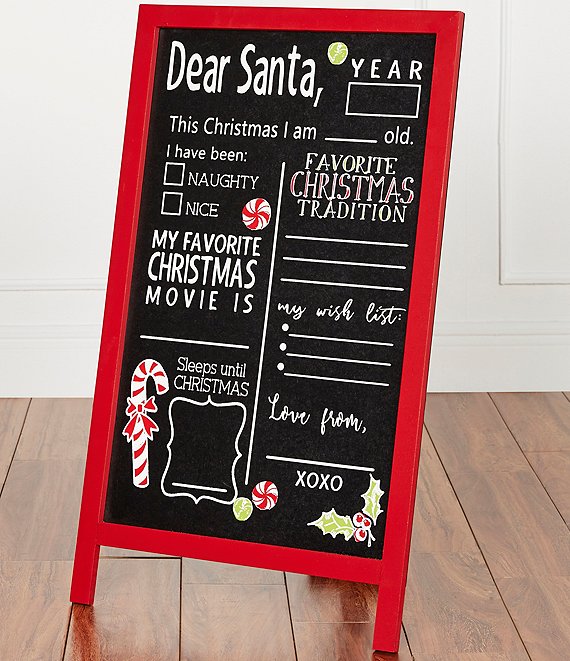 Southern Living Holly Jolly Collection Dear Santa Standing Sign | Dillard's