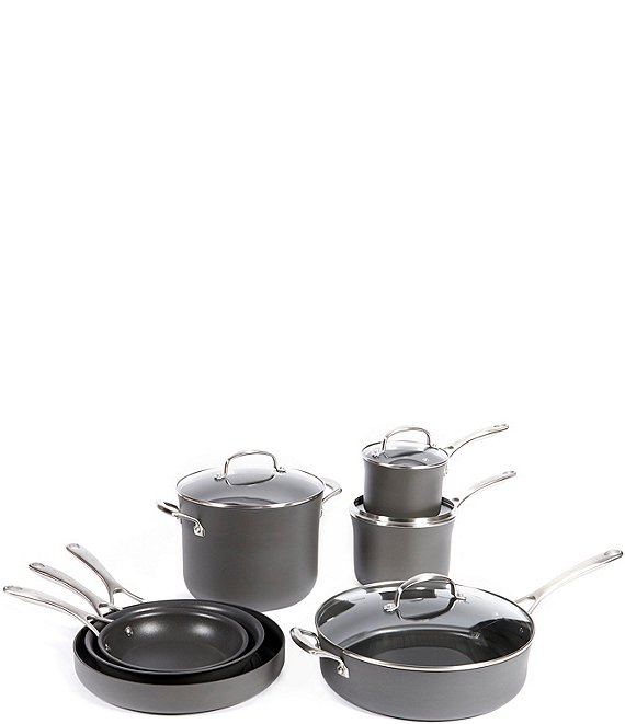 Southern Living Kitchen Solution Collection 11-Piece Hard Anodized Nonstick Cookware Set