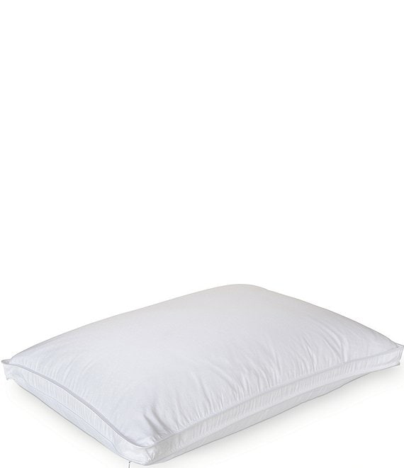 Color:White - Image 1 - Luxury White Down Medium Density Pillow