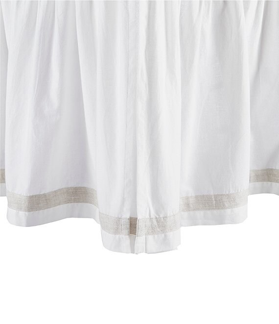 Southern Living Simplicity Collection Addison White Ruffled Bed Skirt