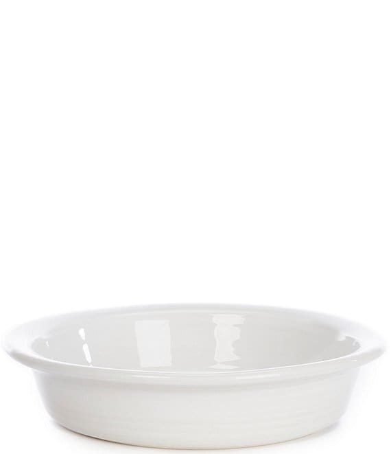 Color:White - Image 1 - Simplicity Collection Glazed White Pie Dish