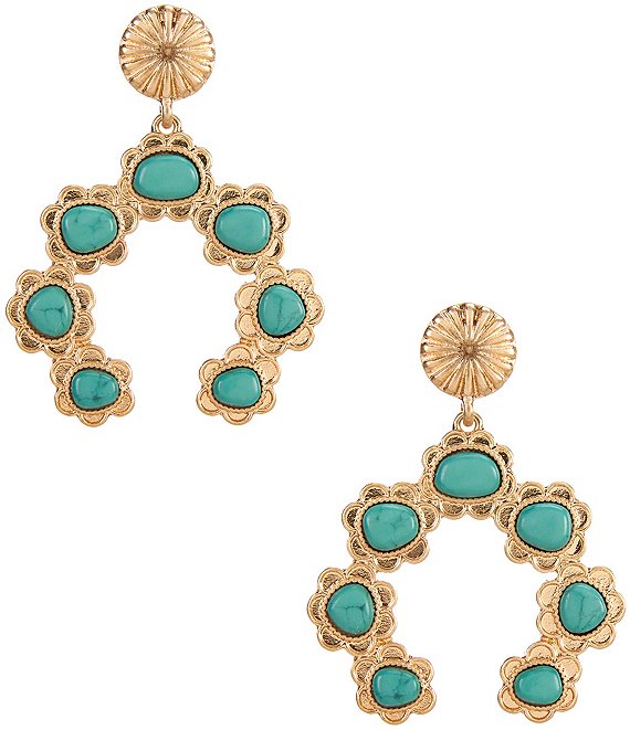 Southern Living Squash Blossom Statement Drop Earrings