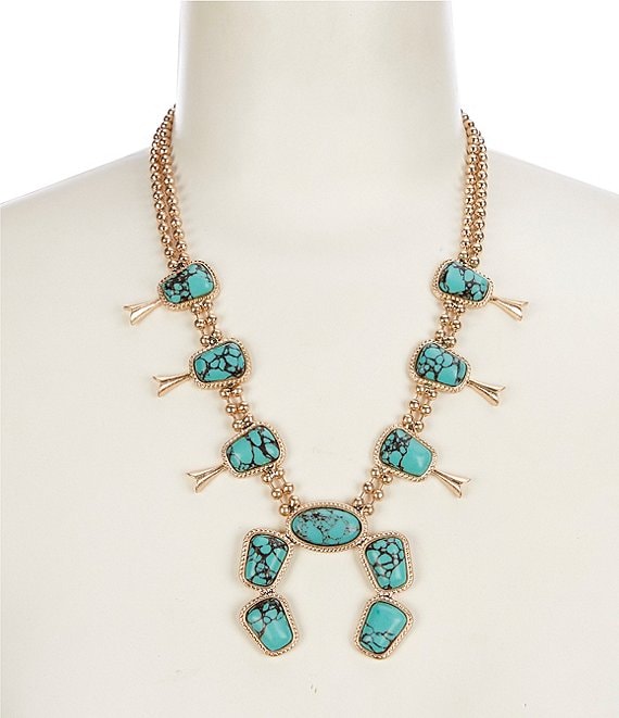 Southern Living Squash Blossom Statement Necklace