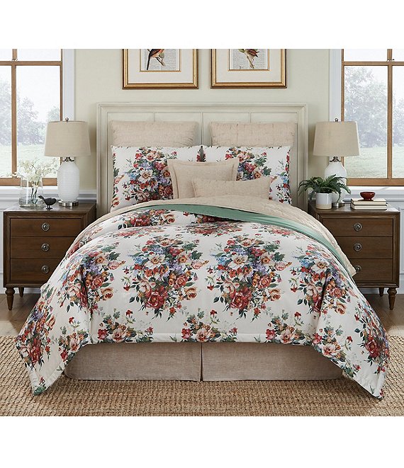 Southern Living Stoneleigh Floral Comforter Mini Set | Dillard's