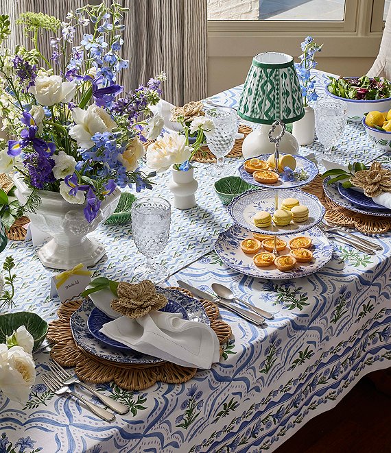 Southern Living Tabitha Collection Floral Print Tablecloth | Dillard's