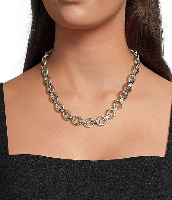 Southern Living Two Tone Link Collar Necklace