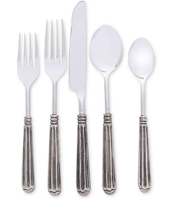 Southern Living Vintage Silver Antique 20 Piece Stainless Steel