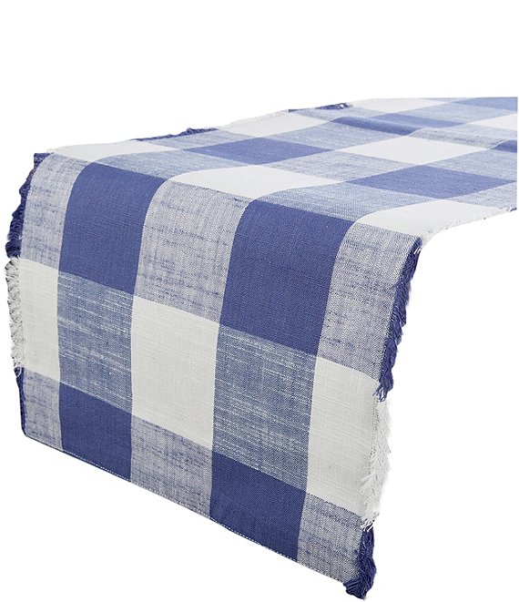 Color:Blue - Image 1 - Wide Buffalo Check Runner