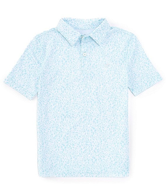 Southern Tide Little/Big Boys Boys 4-16 Short Sleeve That Floral Feeling  Printed Performance Polo Shirt