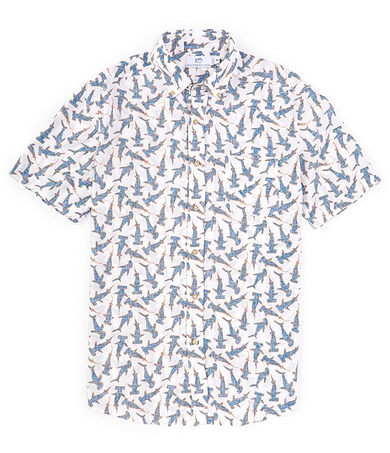 Southern Tide Nailed It Short Sleeve Woven Shirt | Dillard's