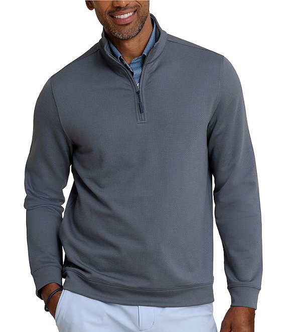 Southern Tide Performance Stretch Schooner Quarter-Zip Pullover, Perfect Storm - Image 1