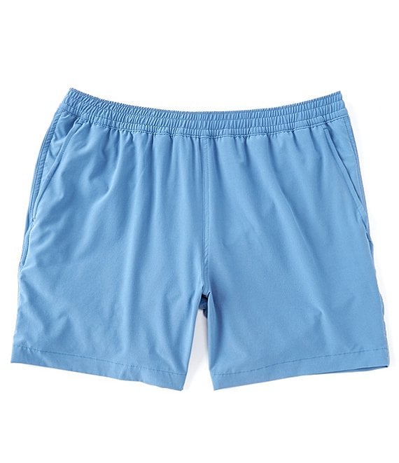 Color:Blue Ridge - Image 1 - Rip Channel Performance Stretch 6#double; Inseam Shorts