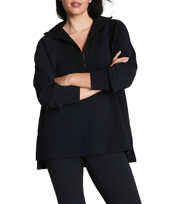 Spanx SPANX AirEssentials® Brushed Half Zip Tunic | Dillard's